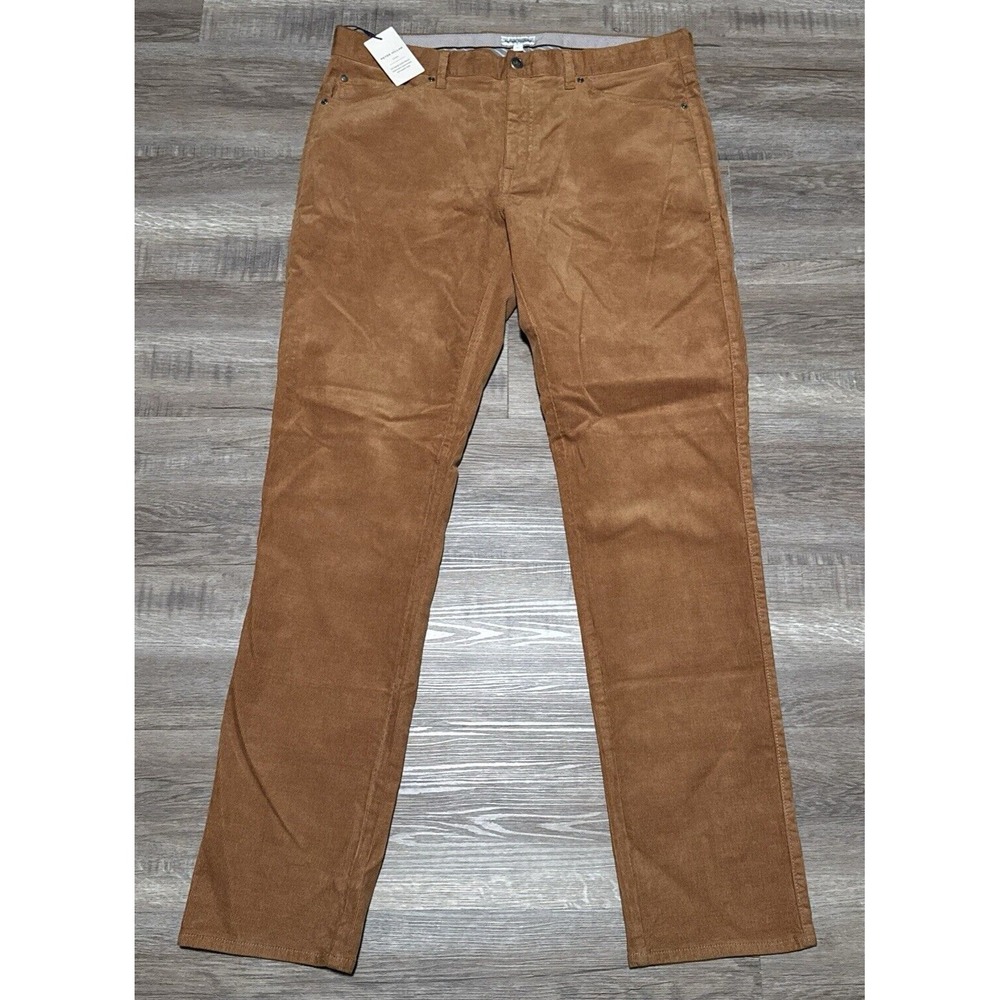 Peter Millar Men's Size 36x34 Gum Sole Superior Soft Corduroy Five-Pocket Pant